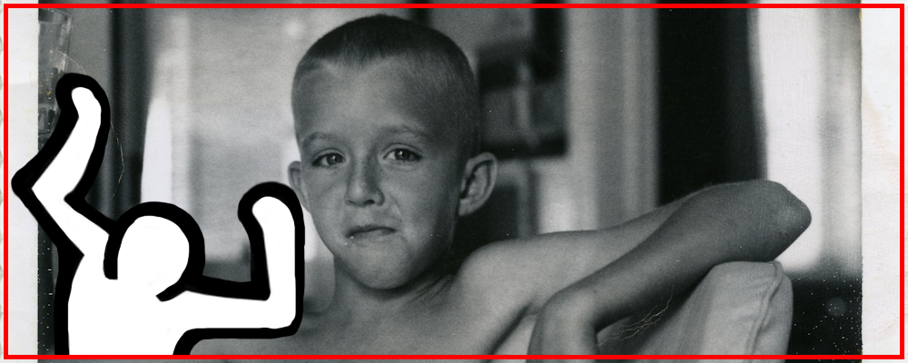 Keith Haring as a young boy in Pennsylvania